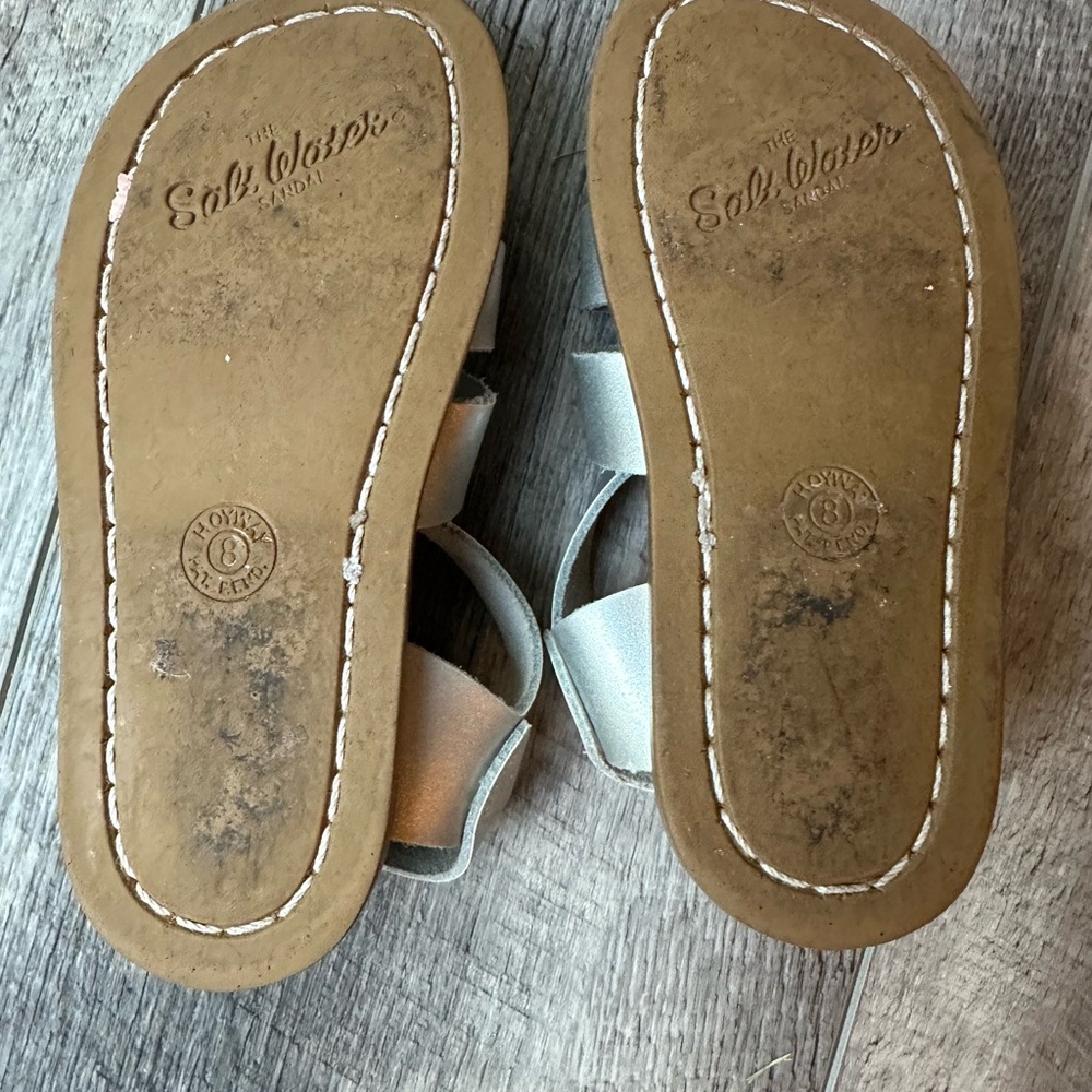 Salt Water Silver Sandals - Picture 2 of 2